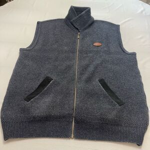 McDonald New Zealand Possum Merino Wool Navy Blue Vest Size Large